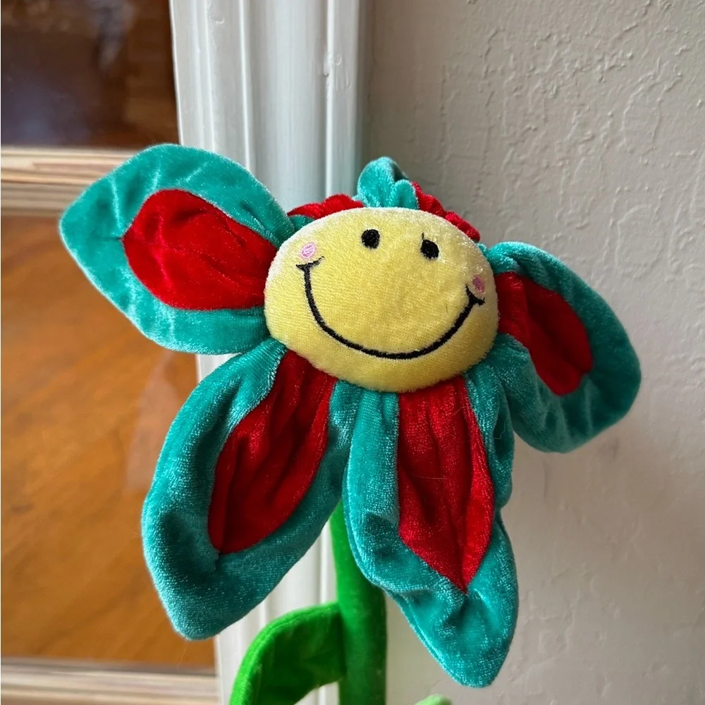 Vintage Animal Alley Smiling Plush Flower Set 9pc 26-28” Toys R Us Rare 90s